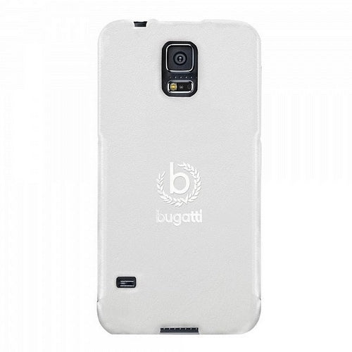 Тънък калъф Bugatti UltraThin Geneva 08462 за Samsung G900 S5flip, бял