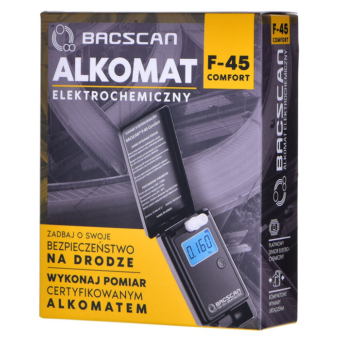 Тестер за алкохол BACscan F-45 0 - 4% черен