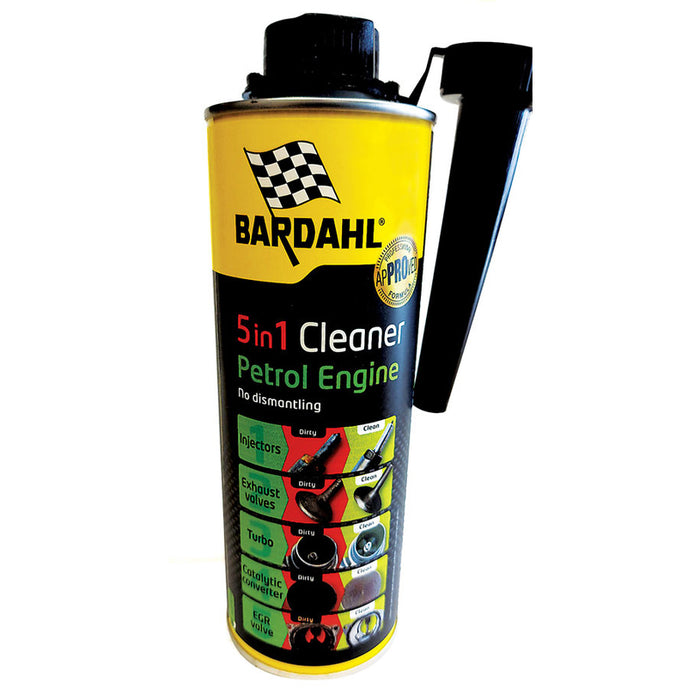 ПОЧИСТВАНЕ НА ГОРИВНАТА СИСТЕМА-БЕНЗИН 5 В 1 500ML BARDAHL