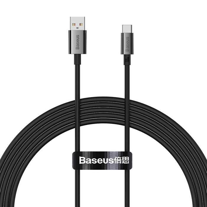 Baseus Superior Series USB-A / USB-C 100W кабел за Huawei / Honor 1.5m - черен