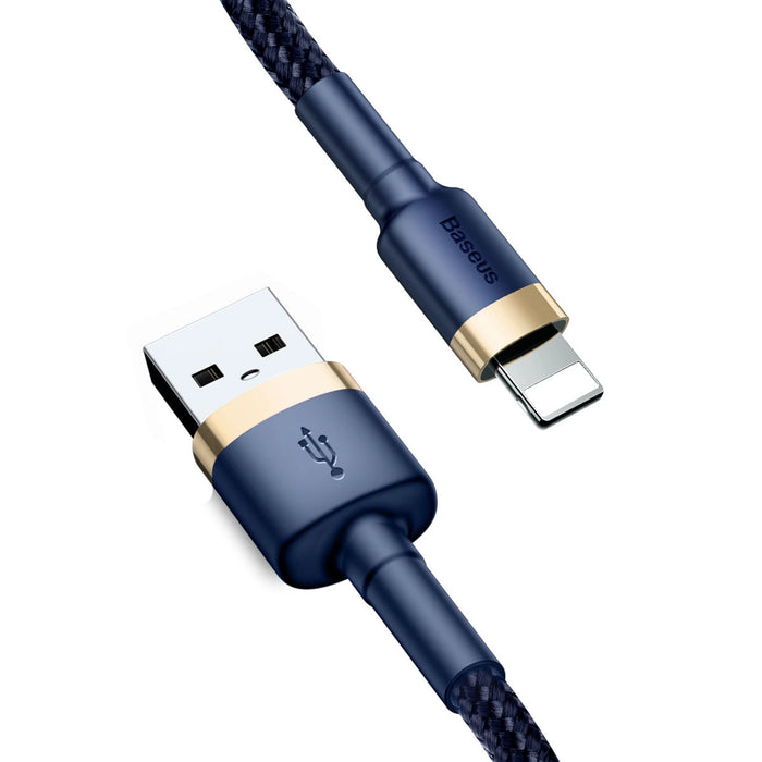 Baseus Cafule USB-A / Lightning 2.4A QC 3.0 кабел 1 м - синьо-златен