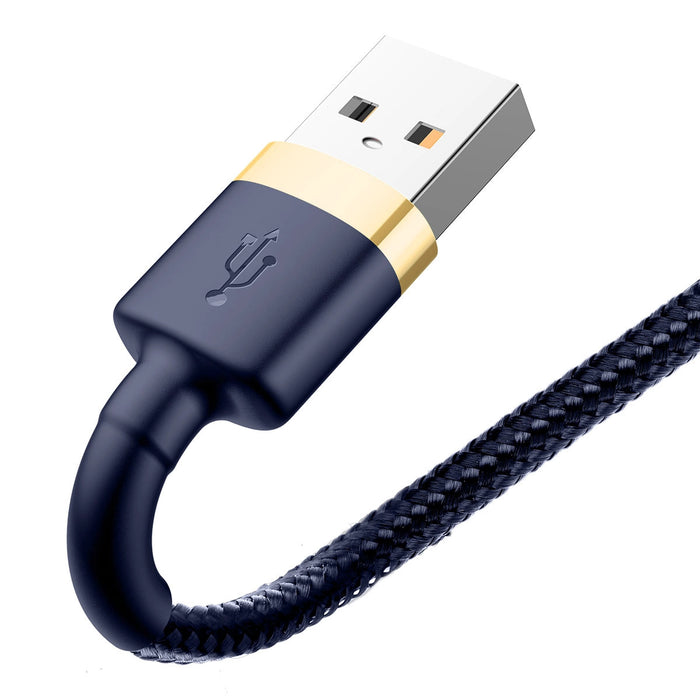 Baseus Cafule USB-A / Lightning 2.4A QC 3.0 кабел 1 м - синьо-златен