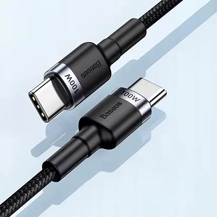 Baseus Cafule 100W PD2.0 USB-C - USB-C кабел 2 м - сиво-черен