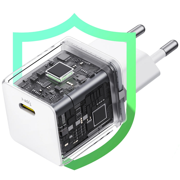 Стенно зарядно устройство Baseus Palm 20W USB-C - бяло