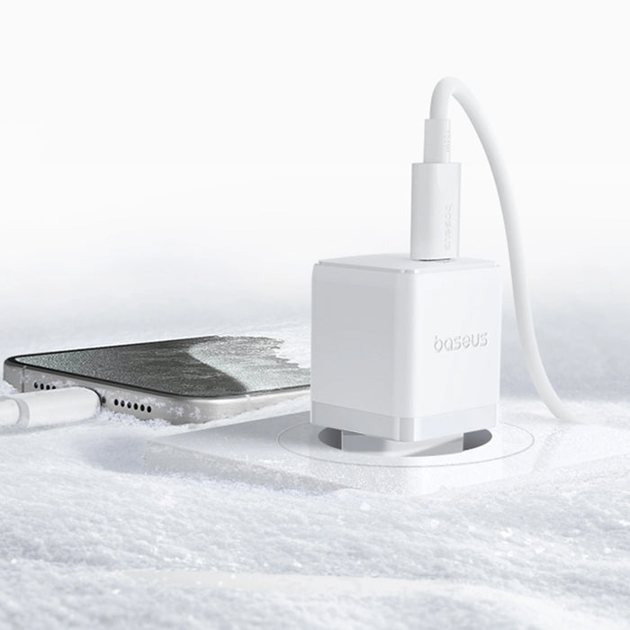 Стенно зарядно устройство Baseus Palm 20W USB-C - бяло