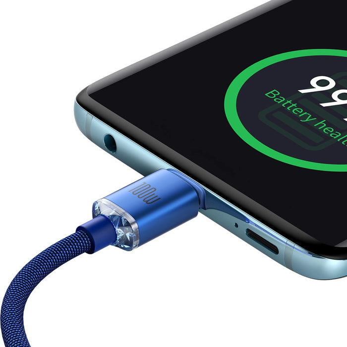 Baseus CAJY000703 USB-C - USB-C PD кабел 100W 480Mb/s 2m - син