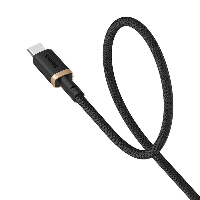 Кабел за бързо зареждане Baseus Dura USB тип A към тип C 60 W 1 м черен, златист