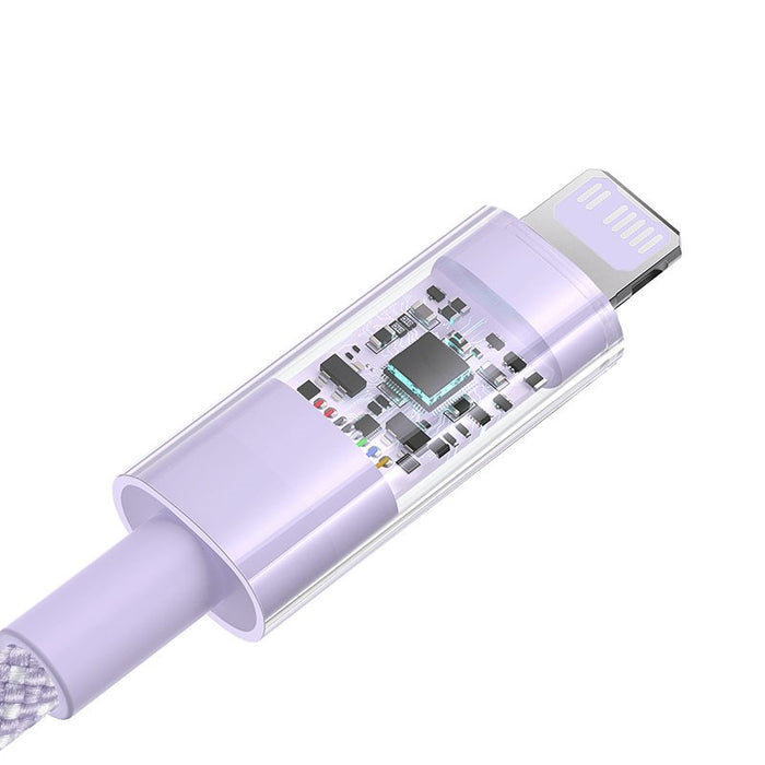 Baseus Gem USB-C към iP кабел за бързо зареждане 2 м 20 W Лилав