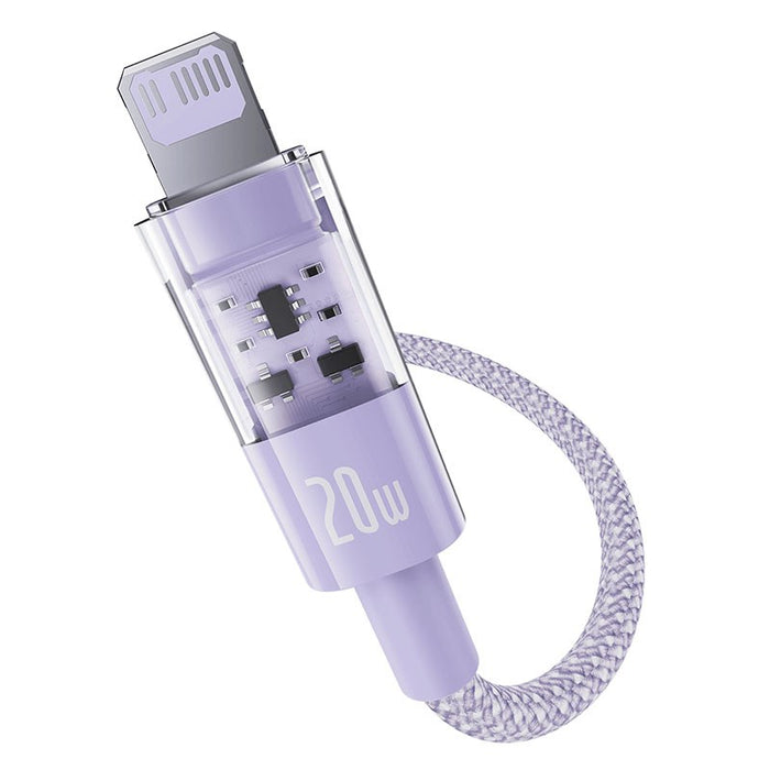 Baseus Gem USB-C към iP кабел за бързо зареждане 2 м 20 W Лилав