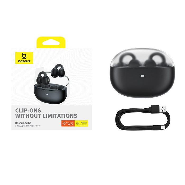 Слушалки Baseus AirGo 1 Ring True Wireless Stereo (TWS) In-ear Calls/Music Bluetooth Black