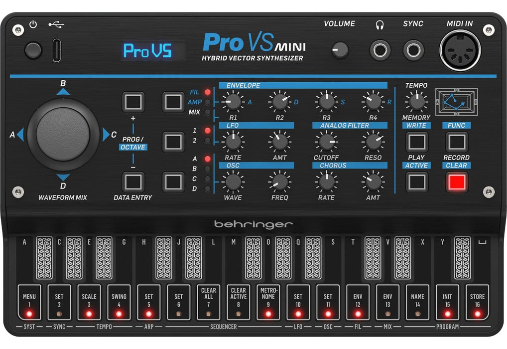 Behringer PRO-VS MINI - хибриден синтезатор