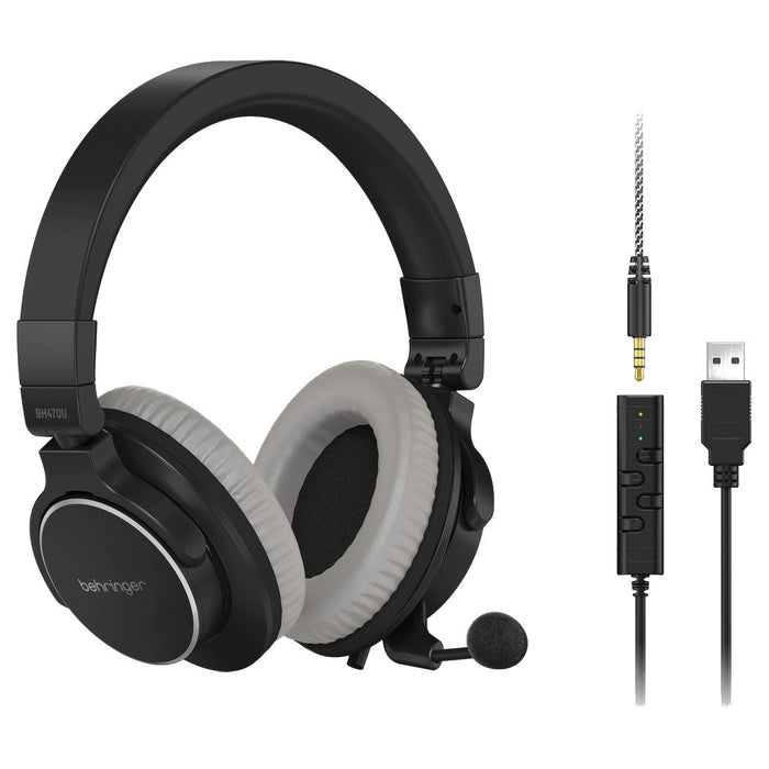 Behringer BH470U - студийни слушалки с микрофон и USB връзка