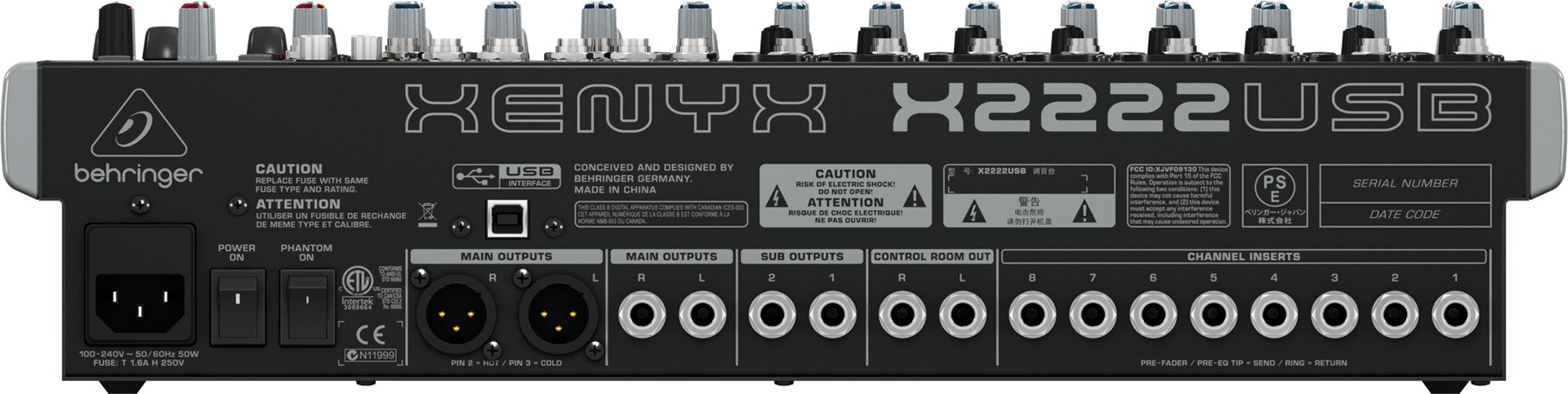 Behringer XENYX X2222USB 22 канала