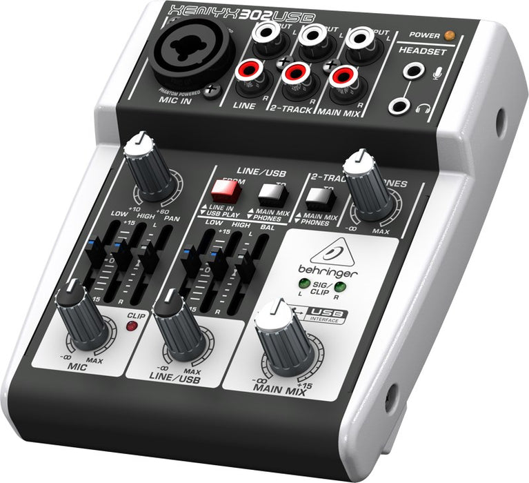 Behringer X302USB аудио миксер 5 канала