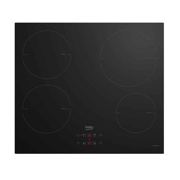 Котлон Beko HII 64400 MT Черен Вграждане 60 см Зона Индукционен котлон 4 зони