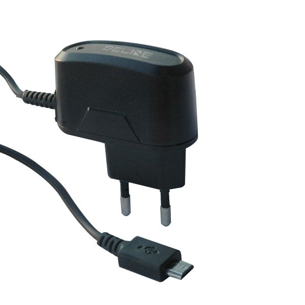Зарядно Beline сетева microUSB 1A, черно