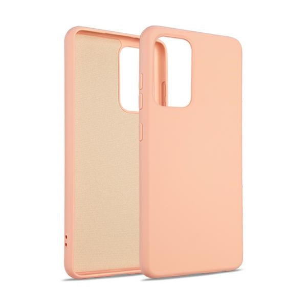 Силиконов калъф Beline за iPhone 12/12 Pro, розово-златен