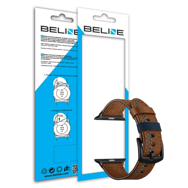 Каишка Beline Watch 22mm Casual, кафява