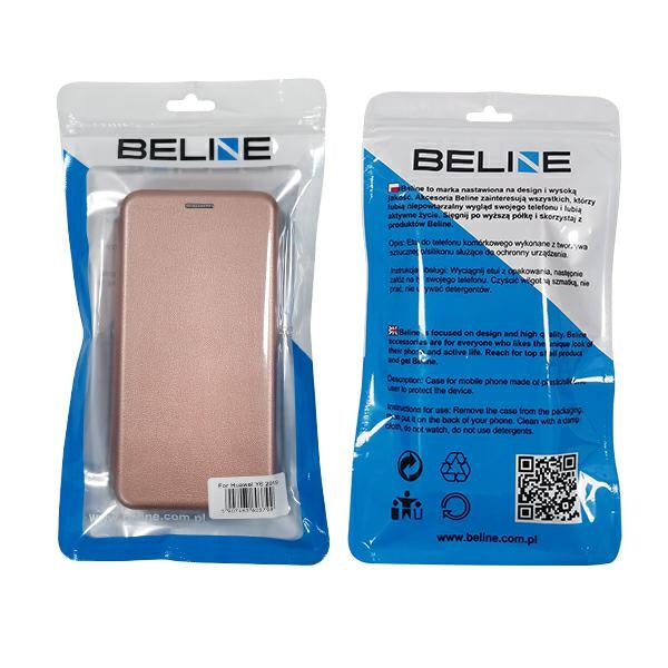 Калъф Beline Book Magnetic за Oppo, розово-златен