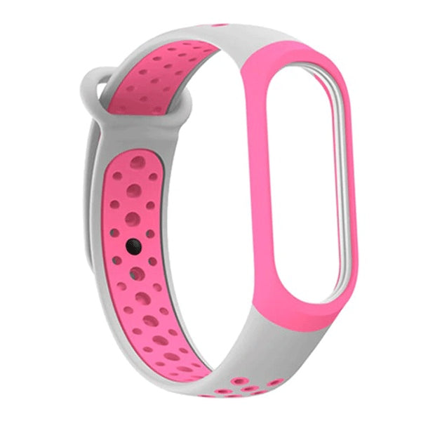 Beline каишка за Mi Band 3/4, розово-сива