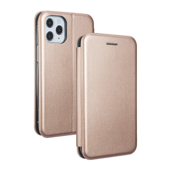 Калъф Beline Etui Book Magnetic за iPhone 12mini, розово-златен