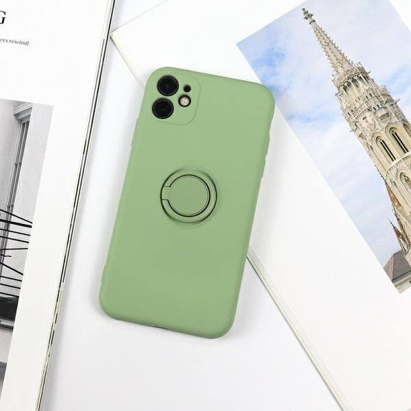 Силиконов калъф Beline Ring за iPhone 12 mini, зелен