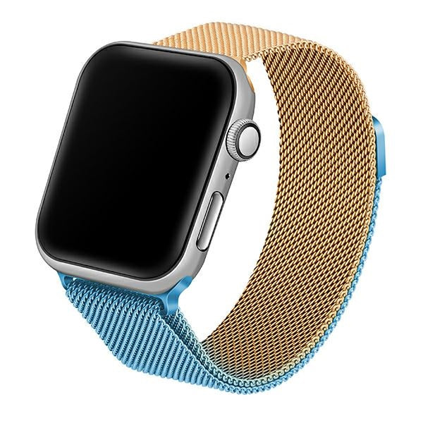 Каишка Beline Apple Watch Steel42/44/45/49mm, синьо-златна