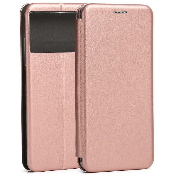 Калъф Beline Etui Book Magnetic Xiaomi за Poco M5, розово-златен