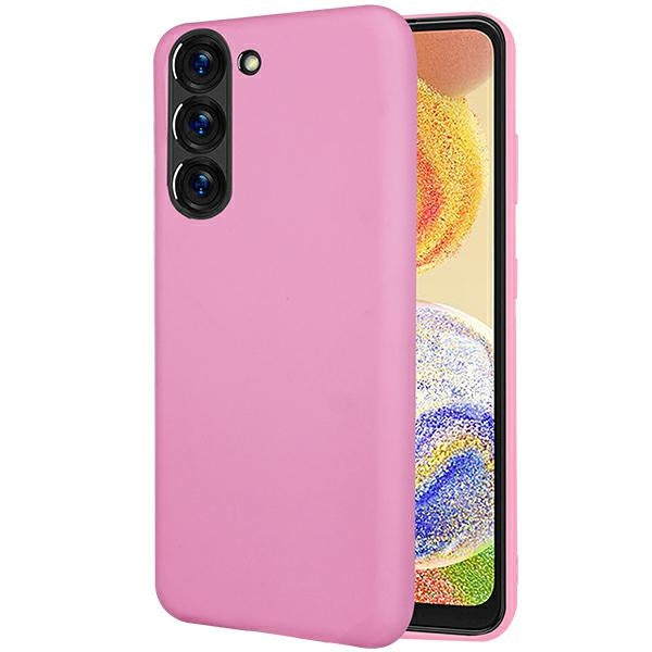 Силиконов калъф Beline Candy за Samsung Galaxy S23, светлорозов