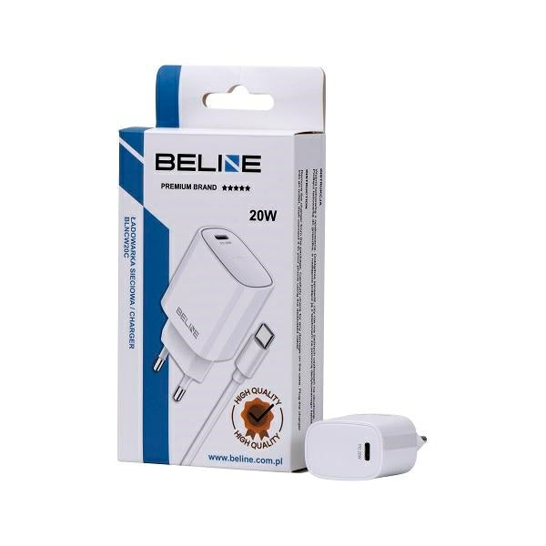 Зарядно Beline 20W USB-C PD 3.0, бяло
