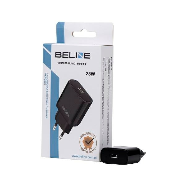 Зарядно Beline 25W GaN, черно (само глава) PD 3.0