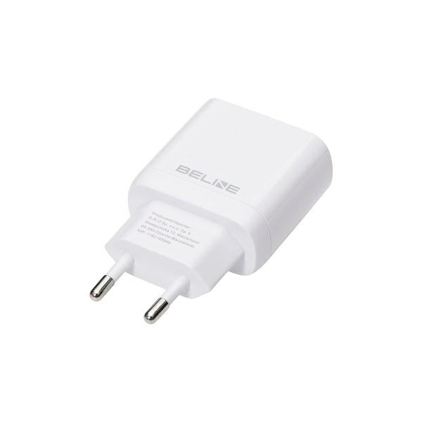Зарядно Beline 25W USB-C с PD 3.0 GaN, бял
