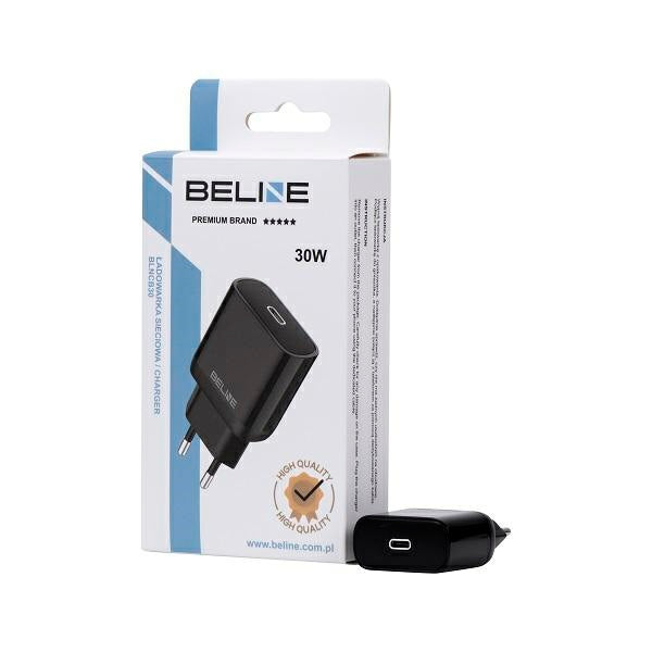 Зарядно Beline 30W GaN, черно (само глава) с PD 3.0