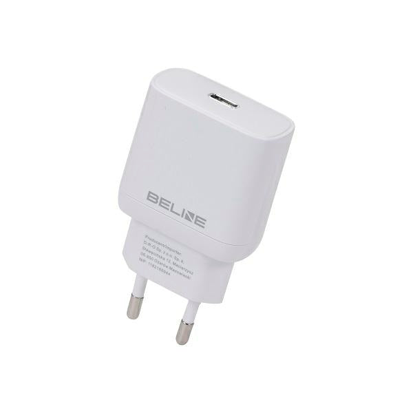 Зарядно Beline 30W USB-C PD 3.0 GaN, бяло (само глава)