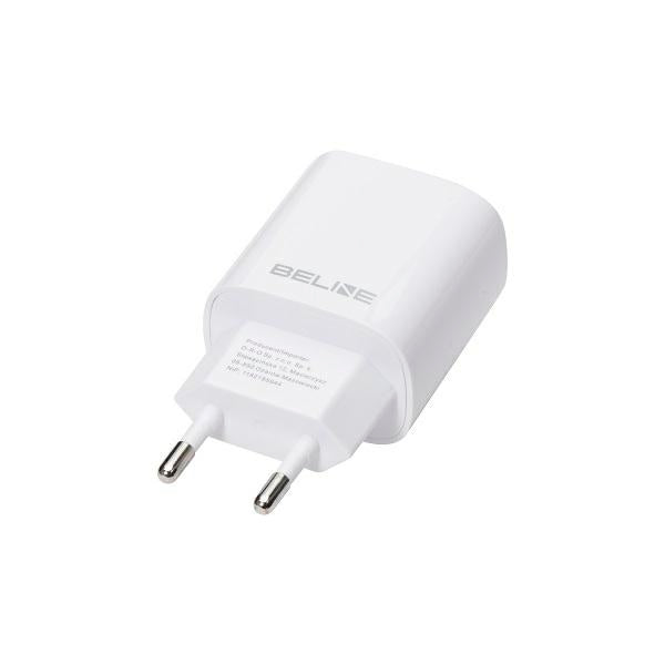 Зарядно Beline 30W GaN PD 3.0 + QC 3.0, бял (само глава)