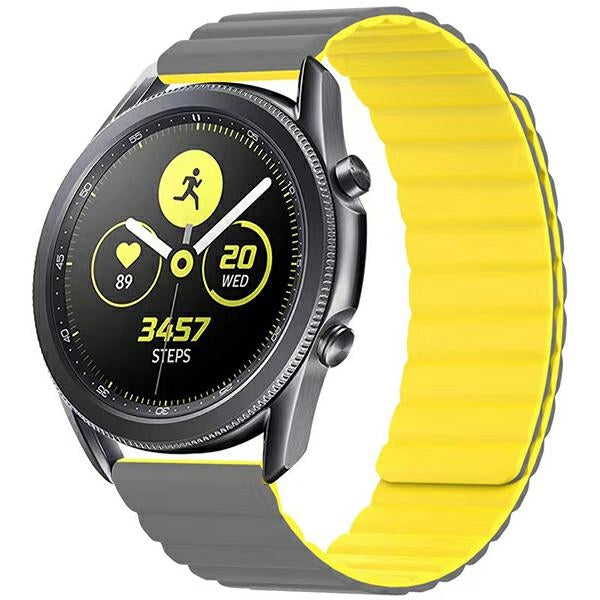 Каишка Beline Watch 20mm Magnetic, сиво-жълта