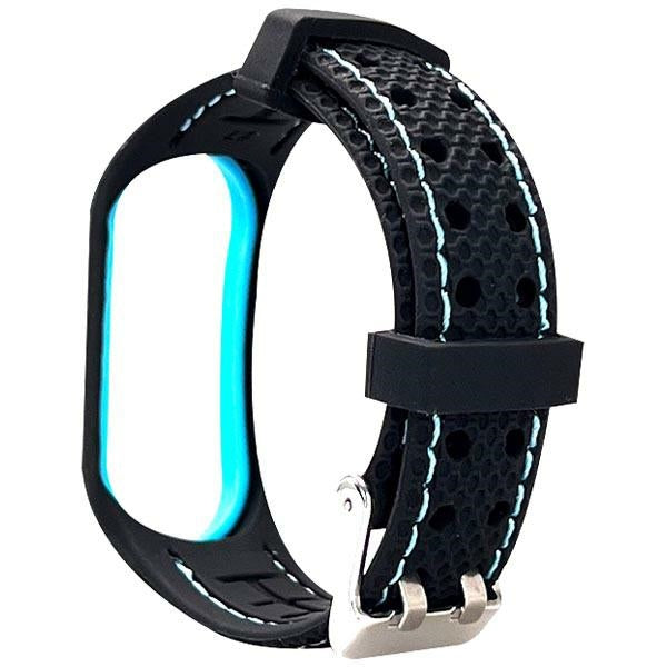 Каишка Beline за Mi Band 7 Sport, черно-синя