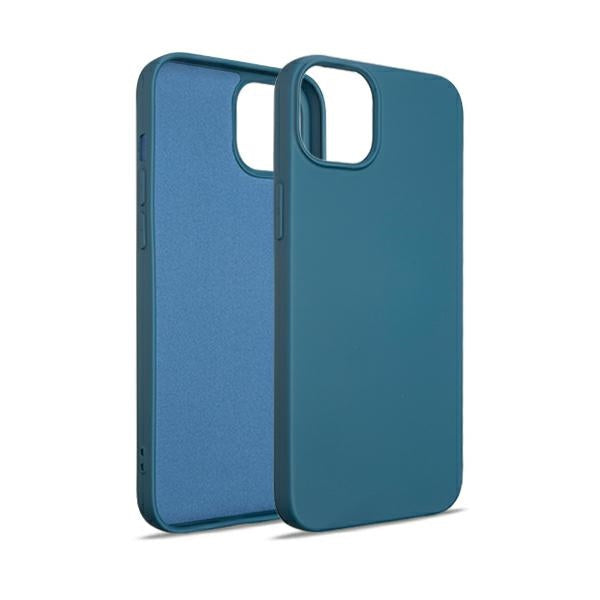 Силиконов калъф Beline за iPhone 15 Plus6.7", син