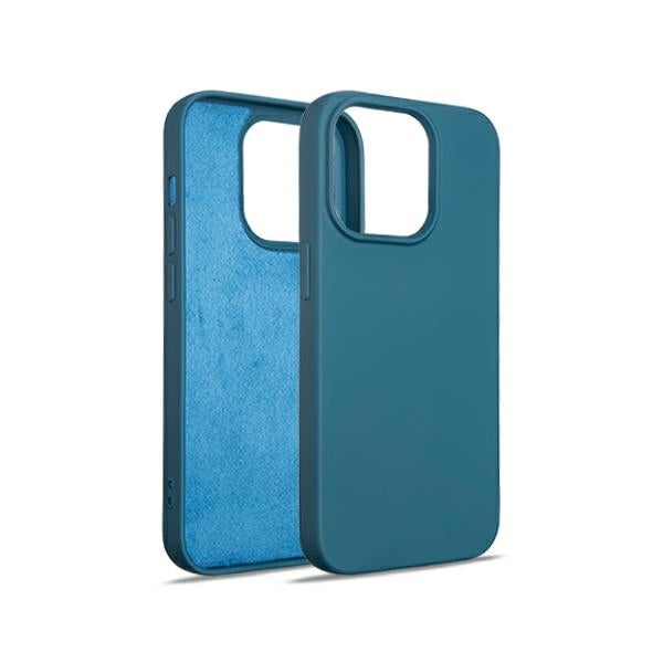 Силиконов калъф Beline за iPhone 15 Pro 6,1", син