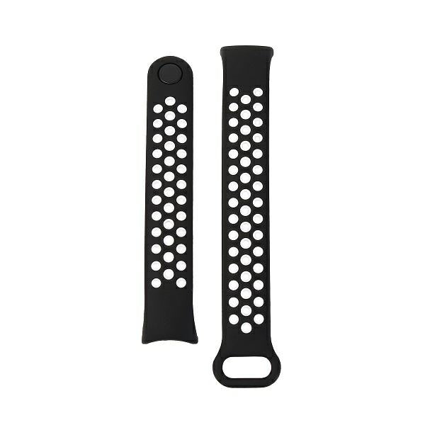 Каишка Beline за Mi Band 10/9/8 design, черно-бяла