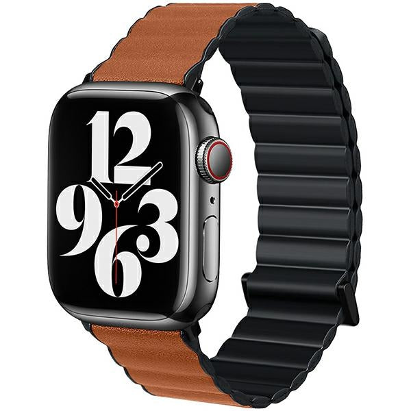 Каишка Beline M0 Watch Magnetic 40 mm, черно/кафяв