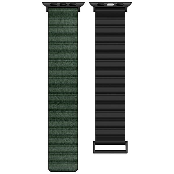 Каишка Beline Watch Magnetic Pro 42/44/45/Apple/49mm, черно/зелена