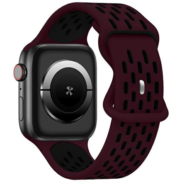 Каишка Beline Watch New SportSilicone 42/44/45/49mm, бордо-черна
