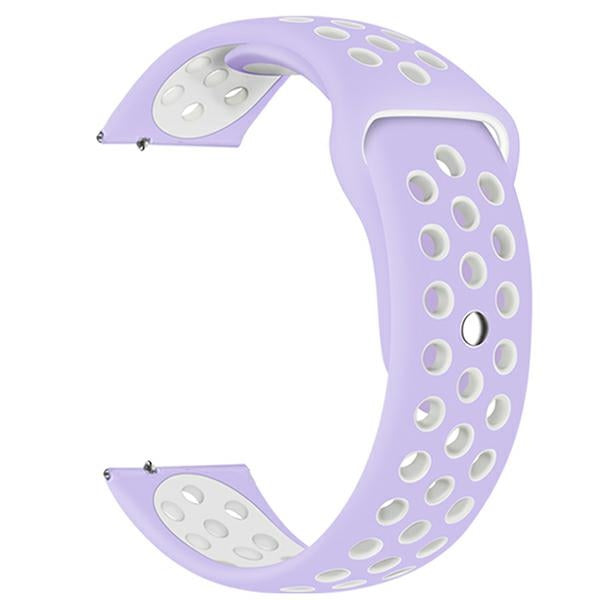 Силиконова каишка Beline Watch Sport фиолетово-бяла — M