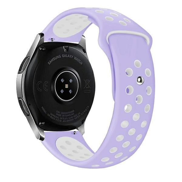 Силиконова каишка Beline Watch Sport фиолетово-бяла — M