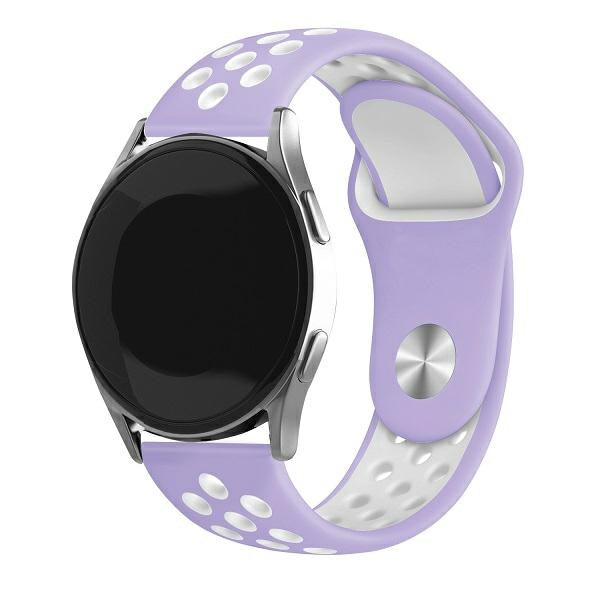 Силиконова каишка Beline Watch Sport фиолетово-бяла — M