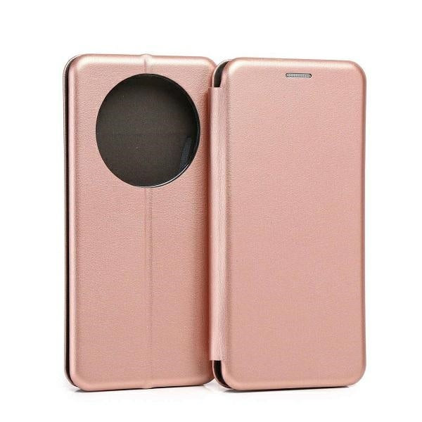 Калъф Beline Book Magnetic за Honor Magic5Pro, розово-златен