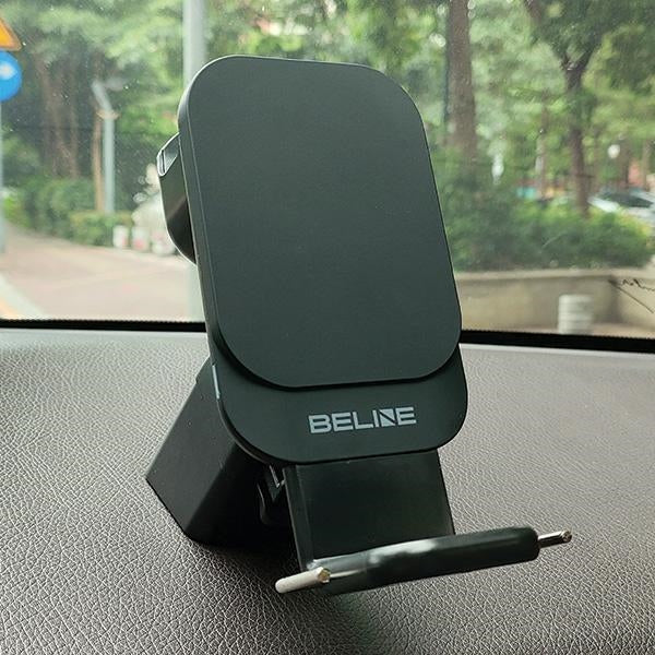Держач за кола Beline с индукционно зареждане 3в1 за смартфон/iWatch/AirPods