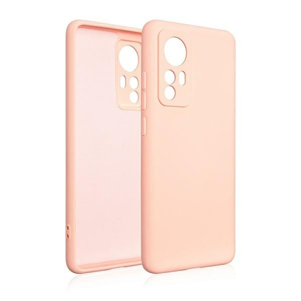 Силиконов калъф Beline за iPhone 12, розово-златен