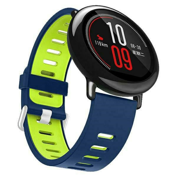 Каишка Beline Watch Double ColorSilicone M0 за smartwatch, синьо-зелена